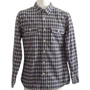 Lucky Brand Shirt Men's Small Blue Plaid Business Casual Date Night